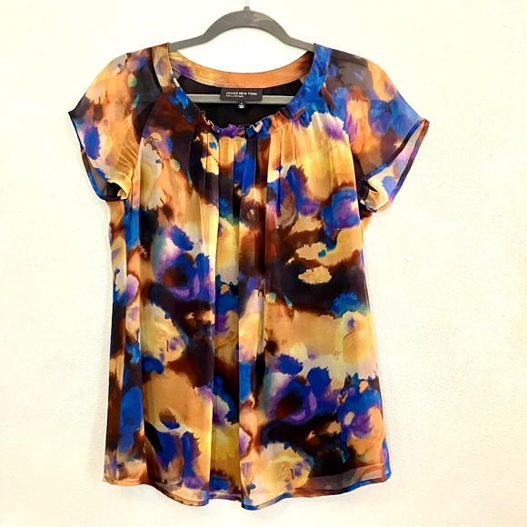 Jones New York Silk Blouse Size 4 - Picture 1 of 6